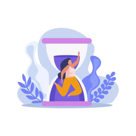 Time Management Concept Iconのイラスト素材
