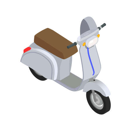 Scooter Isometric Iconのイラスト素材