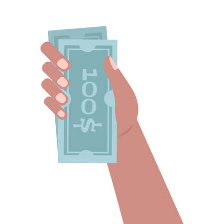 Banknotes Flat Illustrationのイラスト素材