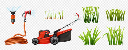 Realistic Lawn Setのイラスト素材