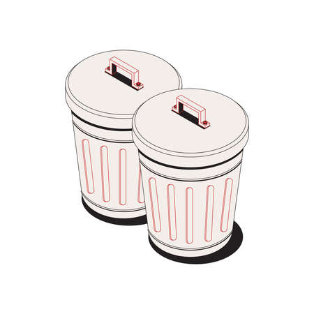 Rubbish Container Iconのイラスト素材