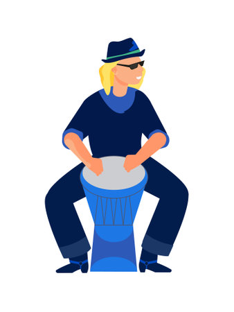 Flat Musician Iconのイラスト素材
