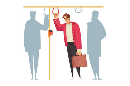 Sad Man Compositionのイラスト素材