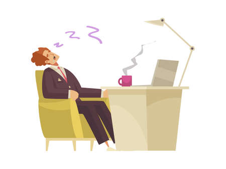 Sleeping Man Compositionのイラスト素材