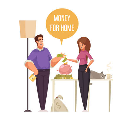 Money For Home Illustrationのイラスト素材