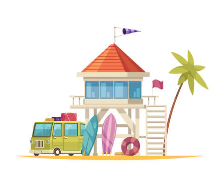 Lifeguard House Iconのイラスト素材