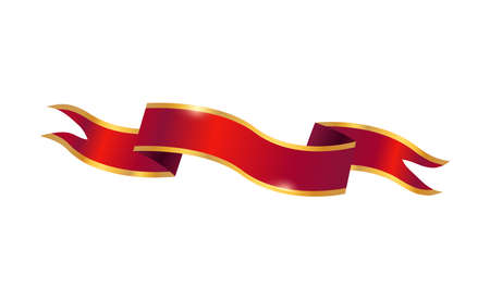 Ribbon Realistic Iconのイラスト素材