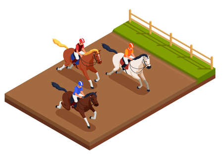 Equestrian Sport Conceptのイラスト素材
