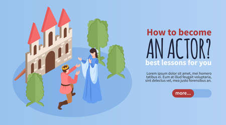 Acting School Bannerのイラスト素材