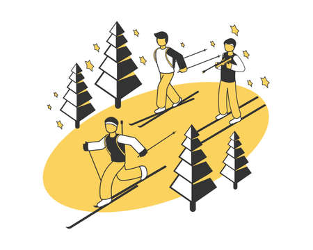 Winter Competition Compositionのイラスト素材