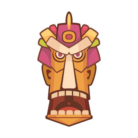 Tiki Mask Iconのイラスト素材