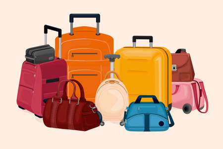 Bag Luggage Vector Illustrationのイラスト素材