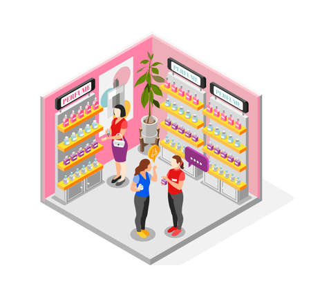 Perfume Shop Conceptのイラスト素材