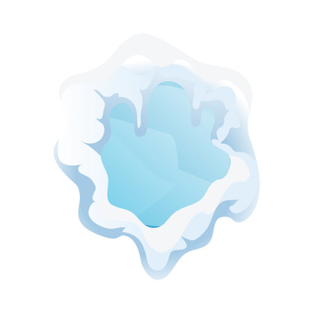 Snow Frame Illustrationのイラスト素材