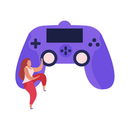 Gamepad Flat  illustrationのイラスト素材