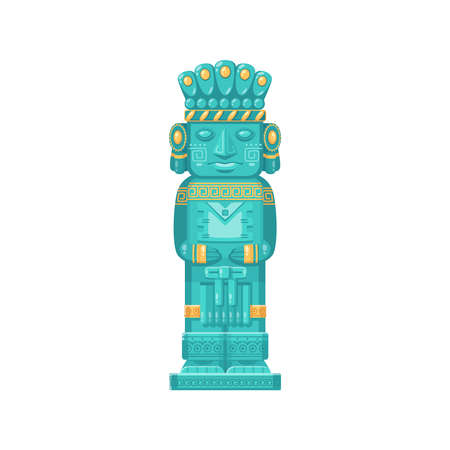 Maya Totem Illustrationのイラスト素材