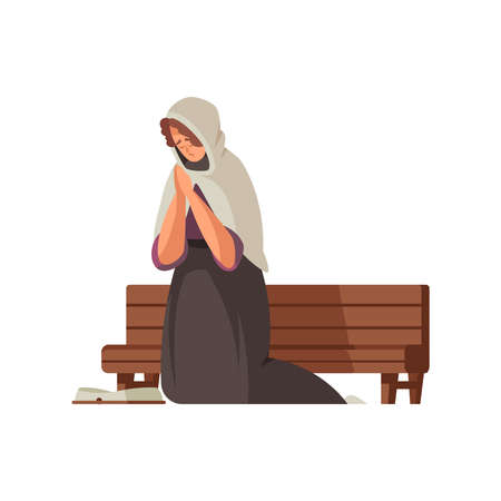 Cartoon Medieval Woman illustrationのイラスト素材