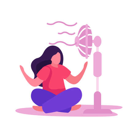 Flat Self Care Concept illustrationのイラスト素材