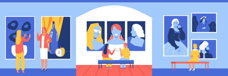 Art Exhibition Design Conceptのイラスト素材