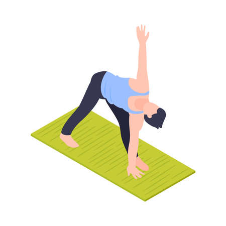 Fitness Isometric Illustrationのイラスト素材