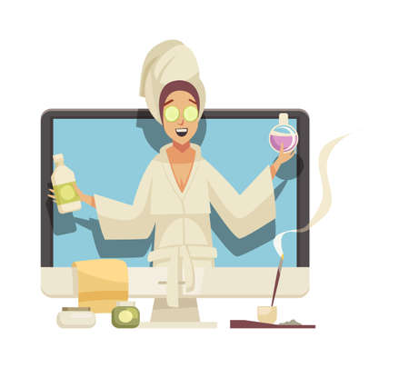 Beauty Blogger Compositionのイラスト素材