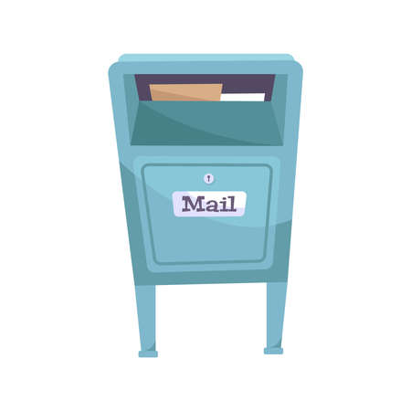 Flat Mailbox Iconのイラスト素材