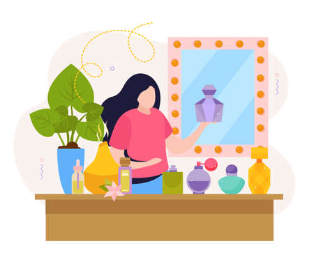 Choosing Right Perfume Compositionのイラスト素材