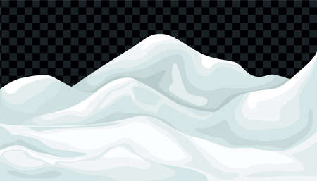 Snowdrift Transparent Backgroundのイラスト素材