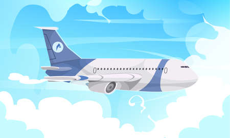 Airport Aircraft Flight Cartoonのイラスト素材