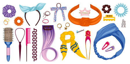 Hairdressers Items Color Setのイラスト素材