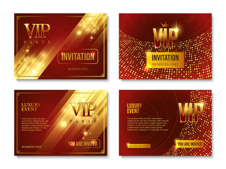 Vip Party Invitation Setのイラスト素材