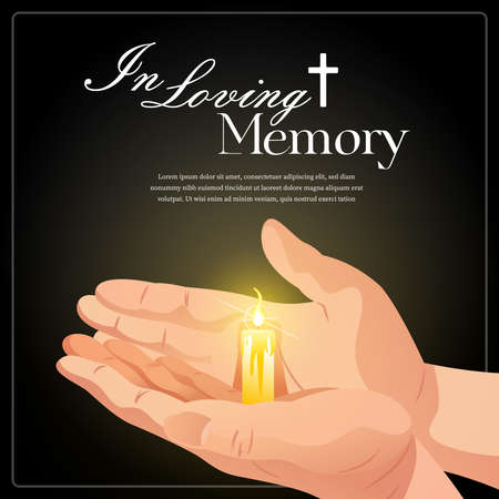 In Loving Memory Posterのイラスト素材
