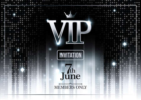 VIP Invitation Horizontal Posterのイラスト素材