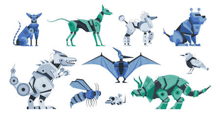 Robot Toy Icon Setのイラスト素材