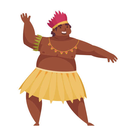 Hula Dancer Illustrationのイラスト素材