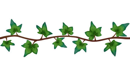 Exotic Liana Leaves Compositionのイラスト素材