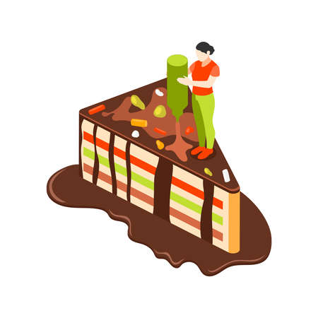Pouring Sauce Cake Composition