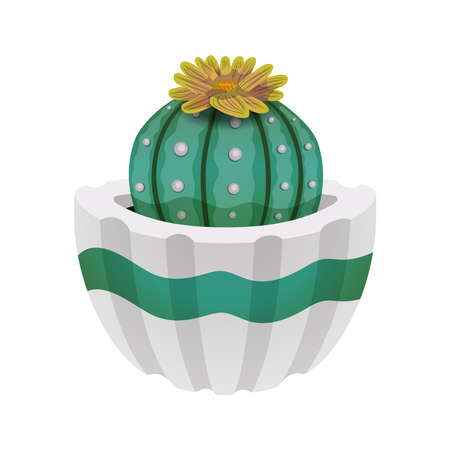 Cactus Flower Pot Compositionのイラスト素材