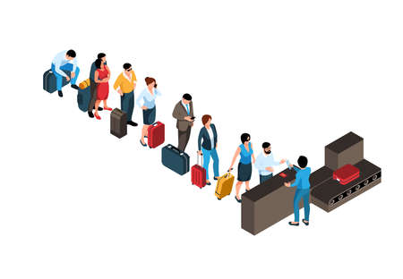Airport Check-In Composition