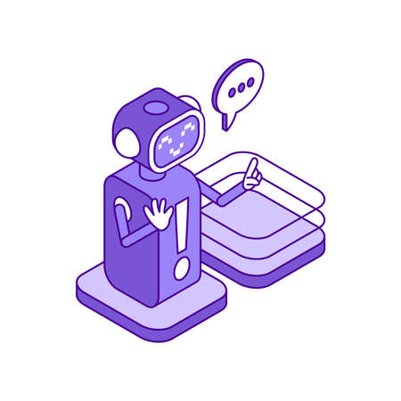 Robot Technical Support Compositionのイラスト素材