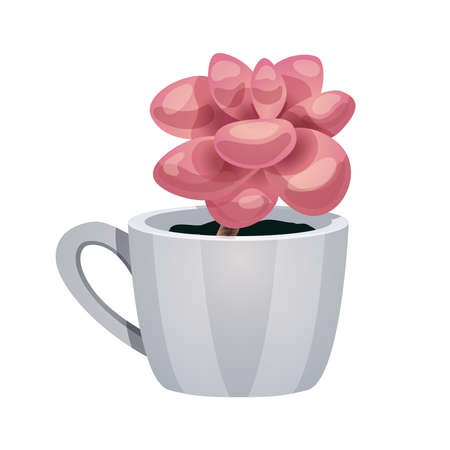 Magnolia In Cup Compositionのイラスト素材