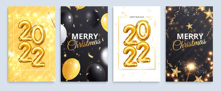 New Year Cards Setのイラスト素材