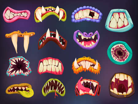 Monster Mouth Color Setのイラスト素材