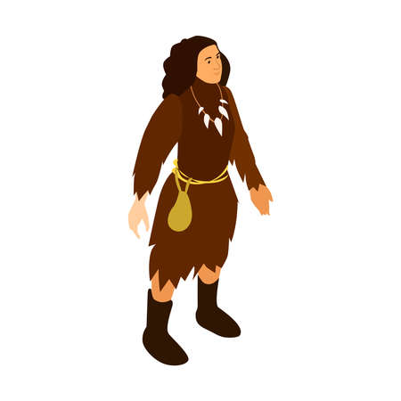Tribal Woman Evolution Compositionのイラスト素材