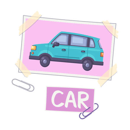Car Vision Board Compositionのイラスト素材