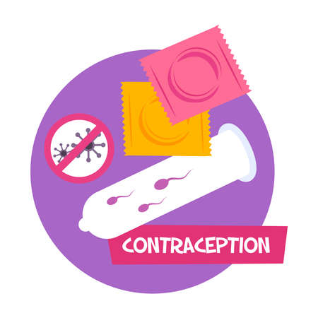 Methods Of Contraception Compositionのイラスト素材