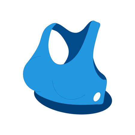 Sports Bra Isometric Compositionのイラスト素材