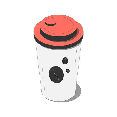 Coffee Takeaway Cup Compositionのイラスト素材