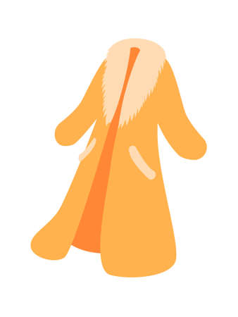 Long Fur Coat Compositionのイラスト素材