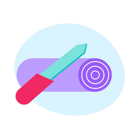 Flat Fingernail File Compositionのイラスト素材